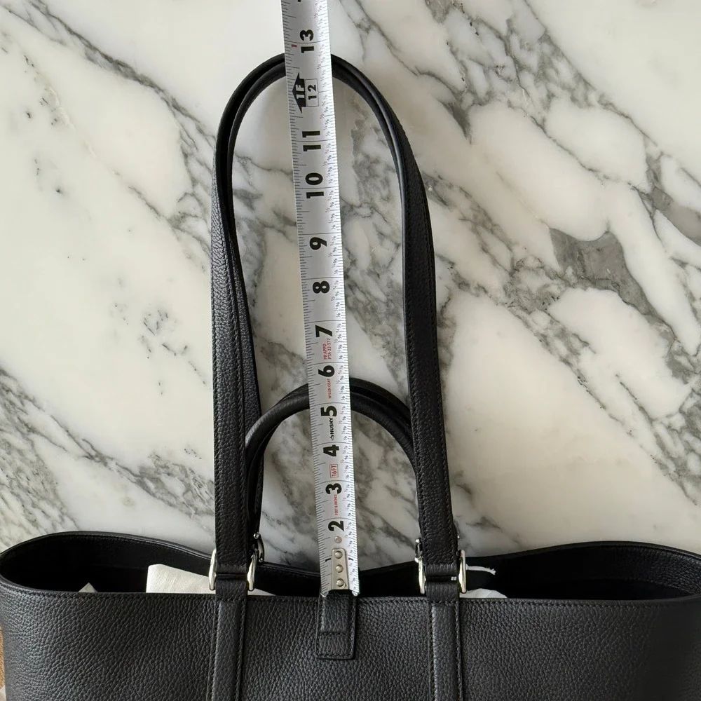 Gucci 816753 Black Leather Maxi Tote Bag web detail‎ NWT